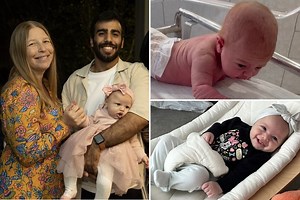 A newborn baby shocked her mother when she was caught on camera getting up and crawling in her hospital bed — at just three days old. https://trib.al/f7gPWUS | New York Post Lifestyle