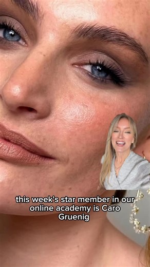 Kristina Gasperas Academy on Instagram: "⭐️ Congratulations to our Online Academy’s Star Member of the Week: @caro.gruenig.styling 🥳🎉 Every week inside our Online Academy, @kasia_fortuna and I review makeup & hair submissions, give detailed video feedback, refine technique, push standards… and this week Caro’s work stopped us in our tracks! She created this smoky eye as part of our Endorsement Course, and this is exactly what we mean when we say: adaptation over application! Look at the skin. 