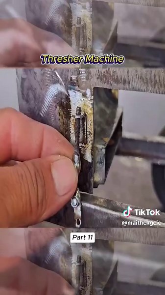How to make thresher machine #diy #maker #tractorbuild #diyproject #threshermachine part 11
