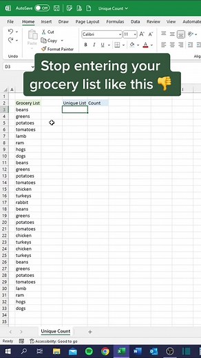 Efficient Grocery List Management in Excel: Tips & Tricks