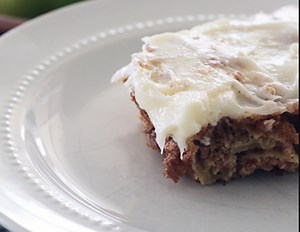Chunky Apple Cake (Don't miss the Cream Cheese Frosting!)