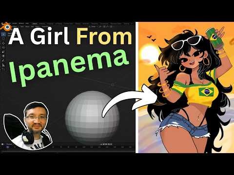 Sculpting Stylized Brazilian Girl in Blender