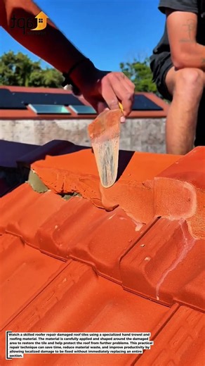 This Roofer Has a Smart Trick for Fixing Broken Roof Tiles