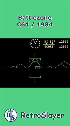 Battlezone Gameplay Commodore 64
