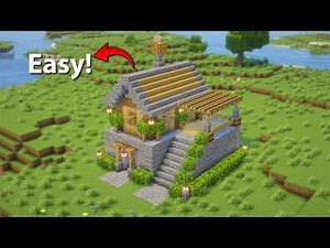 🏡 Easy Starter House Minecraft | Full Interior Tutorial #minecraft #eye4steel
