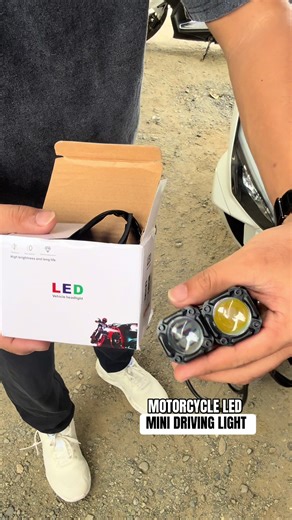 Motorcycle LED Mini Driving Light – Compact Illumination