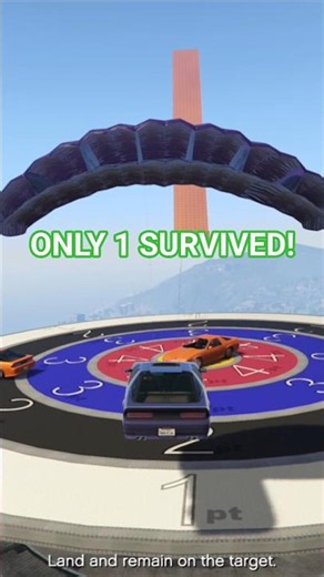 Only 1 Player Survived This Jump! 🚀 #gta5 #fyp