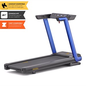 Reebok FR20z Floatride Treadmill - Blue with Incline, Bluetooth, Walking or Running, 2.25 HP, 11.2 MPH