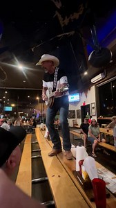 When your electric banjo fails to be electric any longer, you leave the stage and take it to high ground! The show must go on. Haha! | Brett Reid