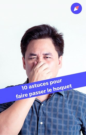 Provenant d'une irritation du nerf phrénique (le nerf qui contrôle le diaphragme), le hoquet provoque un réflexe de contraction respiratoire souvent désagréable. Découvrez nos 10 astuces pour s’en débarrasser. ⤵ #hoquet #fairepasserunhoquet | Doctissimo