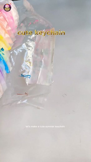 DIY Summer Keychain with Air Dry Clay