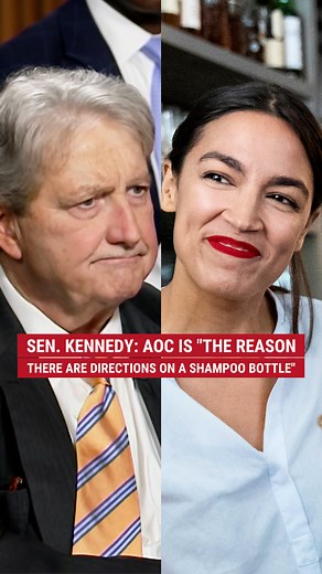 13M views · 479K reactions | Sen. John Kennedy says AOC is “the reason there are directions on a shampoo bottle.” | Fox News | Facebook