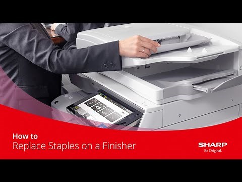 How to Guide | How to Replace Staples on a Finisher on a Sharp MFP
