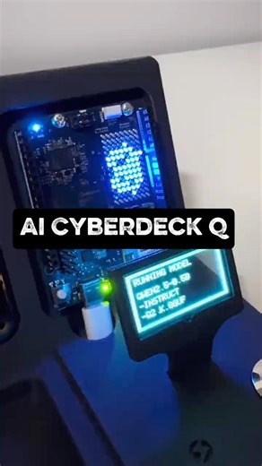 Crazy AI Cyberdeck Project with the @arduino UNO Q #engineering #diy #ai #3dprinting
