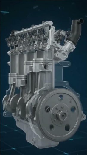 how 4 cylinder engine work #automobile #engineering