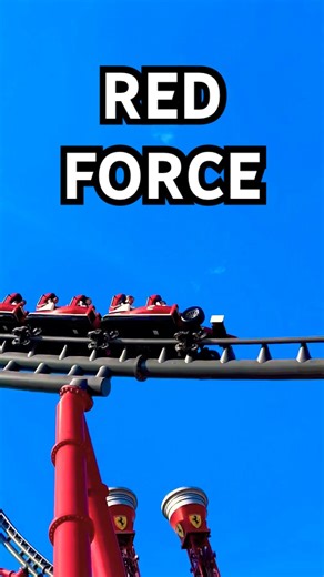 Have you been on Red Force❓✨🎢😃 Tallest & Fastest Rollercoaster in Europe ✨ #ferrariland #redforce