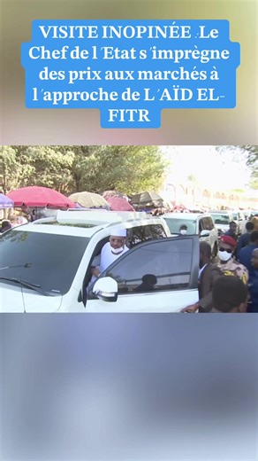 Visite du Président à N'Djamena : Échanges au marché