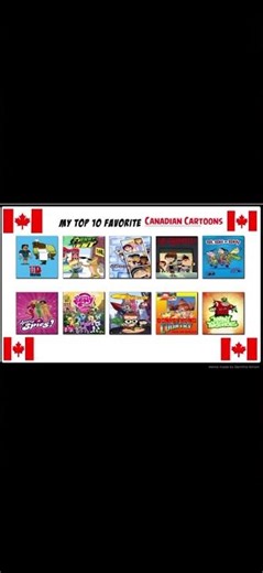 My Top 10 Favorite Canadian Cartoons