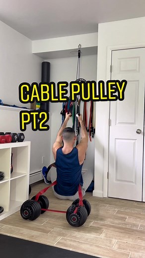 DIY Cable Pulley Anchor with Resistance Band | Home Gym Equipment