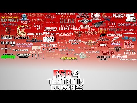 AMD FSR 4 Performance Tested in 100 Games