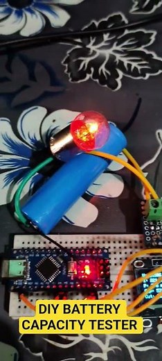 DIY battery capacity tester with Arduino and INA219 Sensor #arduino #batterytester #diyelectronics