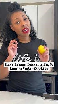 Easy Lemon Desserts Ep. 5: The BEST Chewy Lemon Sugar Cookies #easyrecipe #sweet
