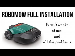 Robomow robot mower full installation... with problems!