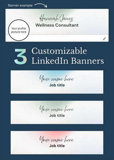Editable Linkedin Banner Template: Professional, Simple, and Easy! - Etsy