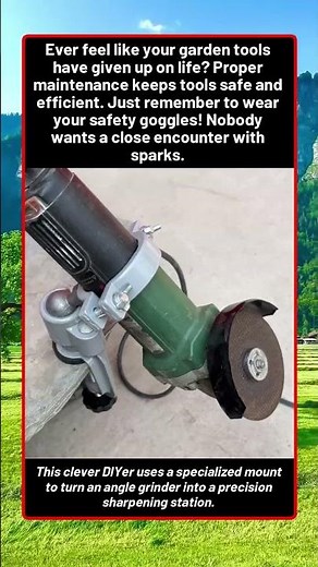 Transforming An Angle Grinder Into A Pro Sharpener