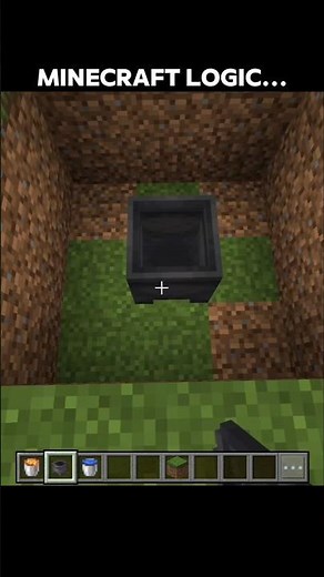 Minecraft Logic💀 #minecraft #shorts