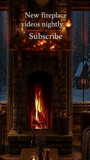 Cozy Rustic Cabin Fireplace – Relax & Unwind #relaxing #fireplace #asmr