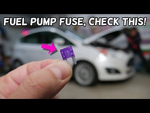 FORD C-MAX FUEL PUMP FUSE LOCATION REPLACEMENT