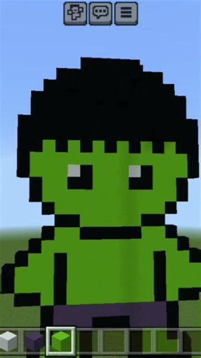 MINECRAFT PIXEL ART (hulk)