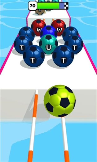 A-Z Ball Run Gameplay 70 #shortvideo #shortsfeed 😡🤯😱