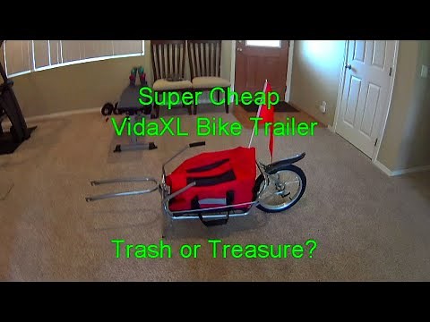 VidaXL Single Wheel Bike Trailer - Trash or Treasure?