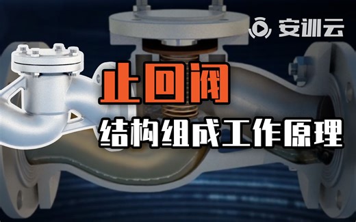 止回阀丨看三维动画，3分钟带你了解止回阀如何防止回流？