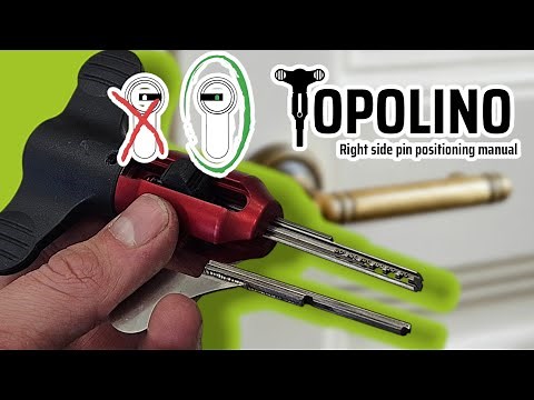 Topolino Pick Tool - General Video Intructions - RIGHT side pins positioning