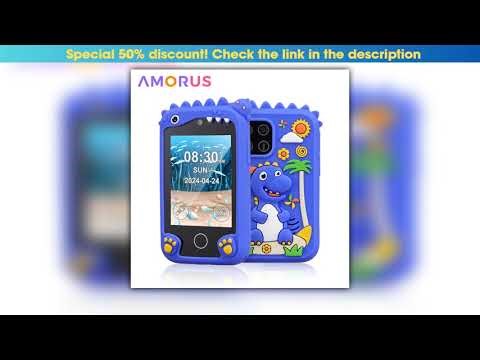 AMORUS Children Smart Phone Toy 28 inch Touchscreen Digital Camera Toys for Boys Girl Toys Music