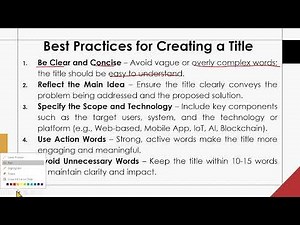 IT Capstone Project: Writing your chapter 1 part1