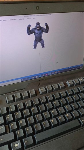 Gorilla 🦍 logo in Ms Word By shortcut key | In English | Digital shortcut Hub.#shortcutkeys #windows