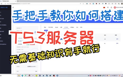 【TS3服务器搭建】手把手教你如何搭建teamspeak3服务器，无需基础知识，上手就能搭建