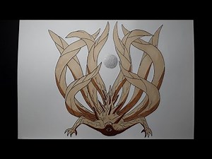 How to draw Ten Tails Juubi - Naruto (410)
