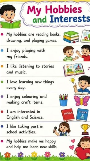 #My Hobbies and Interests | #सेतू अभ्यास | #Class 4 English ‪@pratibhadhaye‬