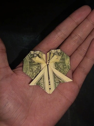 How to Fold a Dollar Bill into a Heart — Dollar Origami Heart