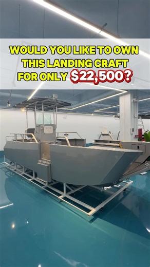 🚤✨ Take home this 21ft landing craft for only $22,500! Whether it’s for work or play, this versatile boat is built for performance. Reach out for wholesale pricing and factory visits! 🌍💬 📱 WhatsApp: 86 15015572152 📧 Email: tom@kinocean.com 🌐 Website: www.kinocean.com #landingcraft #boatforsale #wholesale #dealerswanted #marinebusiness #businessopportunity #boatingcommunity #yachtlife #fishinglife #watercraft | Kinocean
