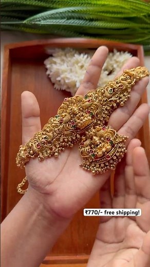 ✨ Elegant Traditional Hip Chain – South Indian Bridal & Festive Waist Belt ✨