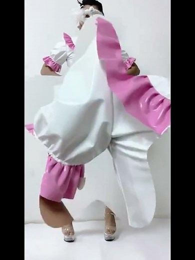 Adult Sexy Lockable Dress Cross Dressing sissy Lockable maid Uniform Apron Costume jumpsuits rompers