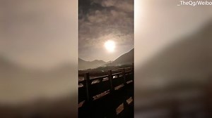 Massive fireball over Chinese town seen from miles away