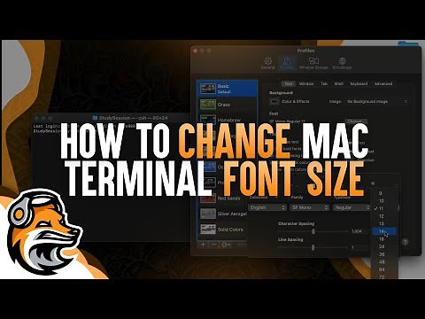 How To Change Font Size in Mac Terminal
