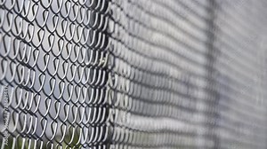 HDR chainlink fence 4k video Stock Video